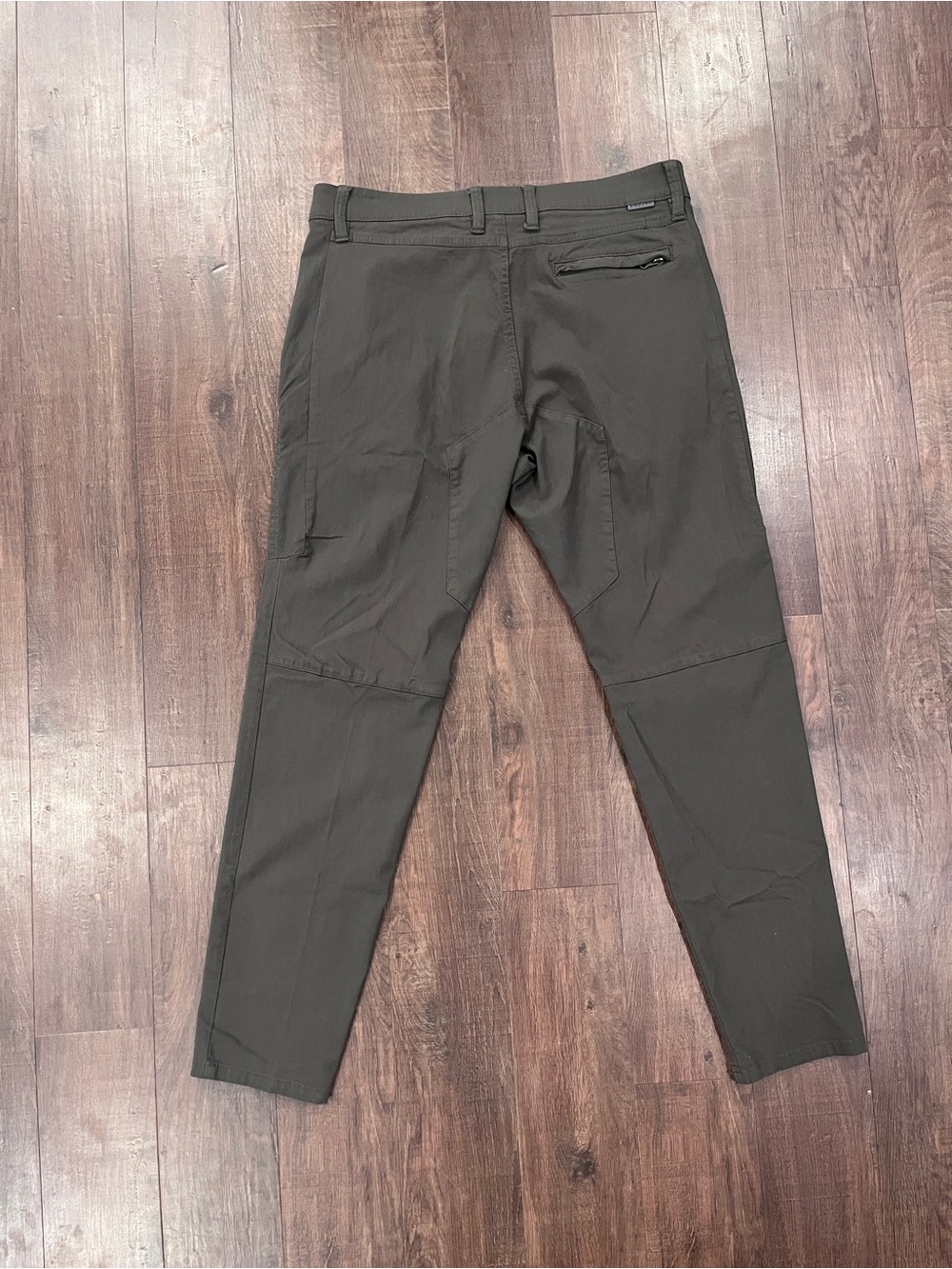 Projek Raw Pants Mens 36 Classic Fit Chino Brown Stretch Cotton Rayon Nylon Span - Picture 6 of 7